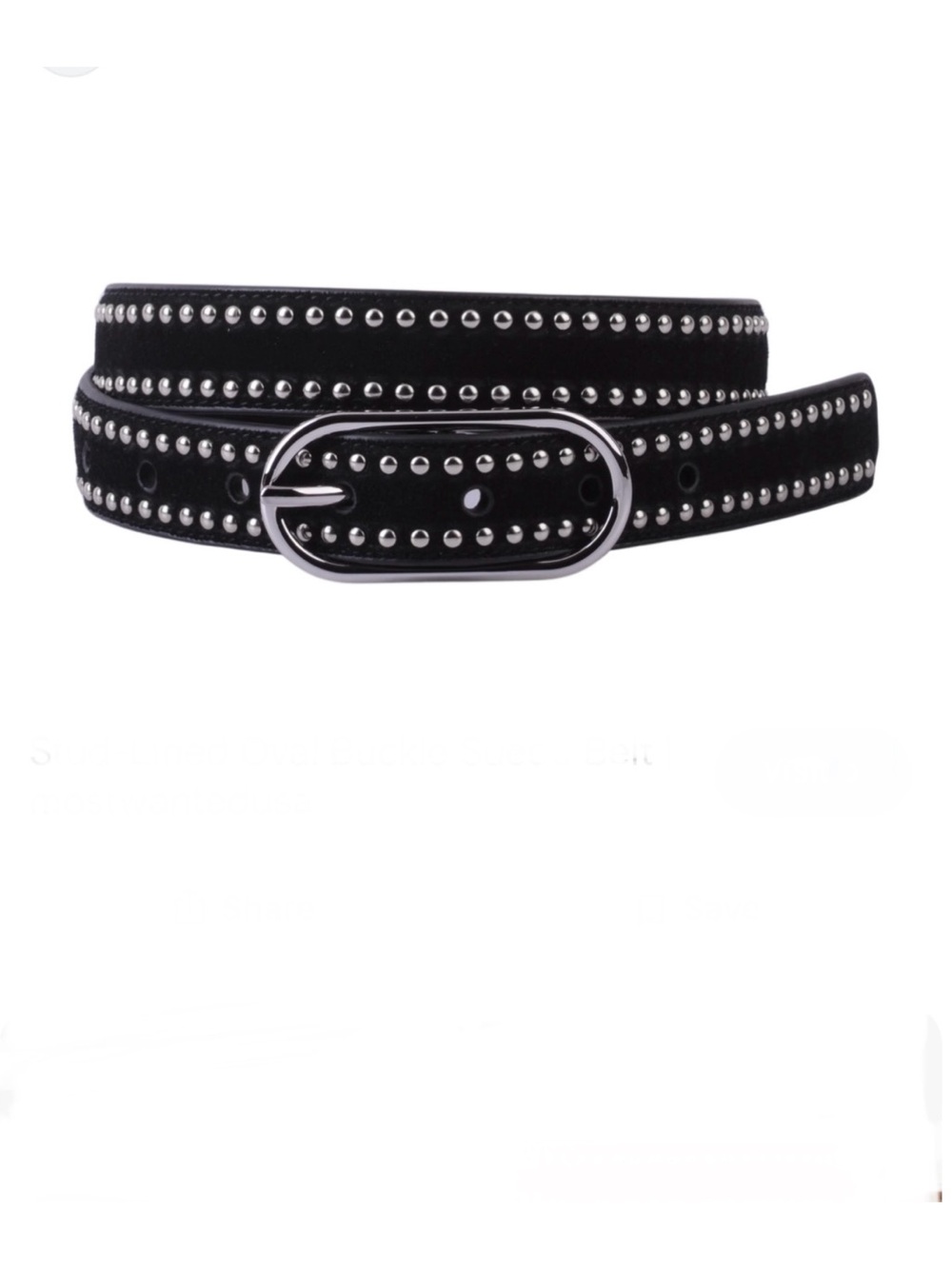 Most Wanted Studded Suede Belt